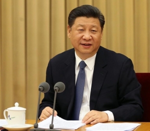 Xi Jinping på partiets første religionskonference i 15 år. Foto: www.news.cn 