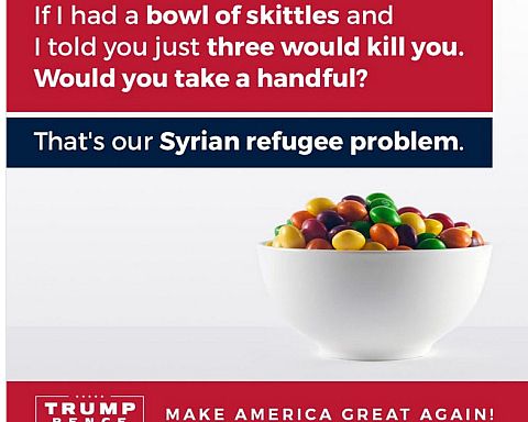 Hvis nu de syriske flygtninge var Skittles …. Donald Trump Jr. på afveje