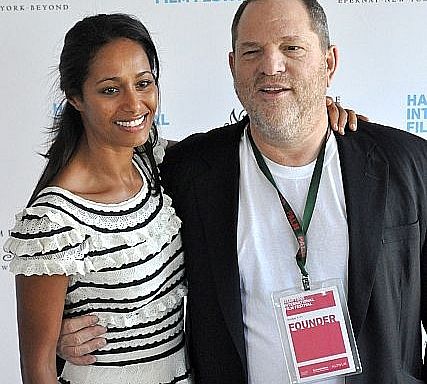 Journalist Rula Jebreal og Harvey Weinstein. Foto: Nick Stepowyj Wikicommons