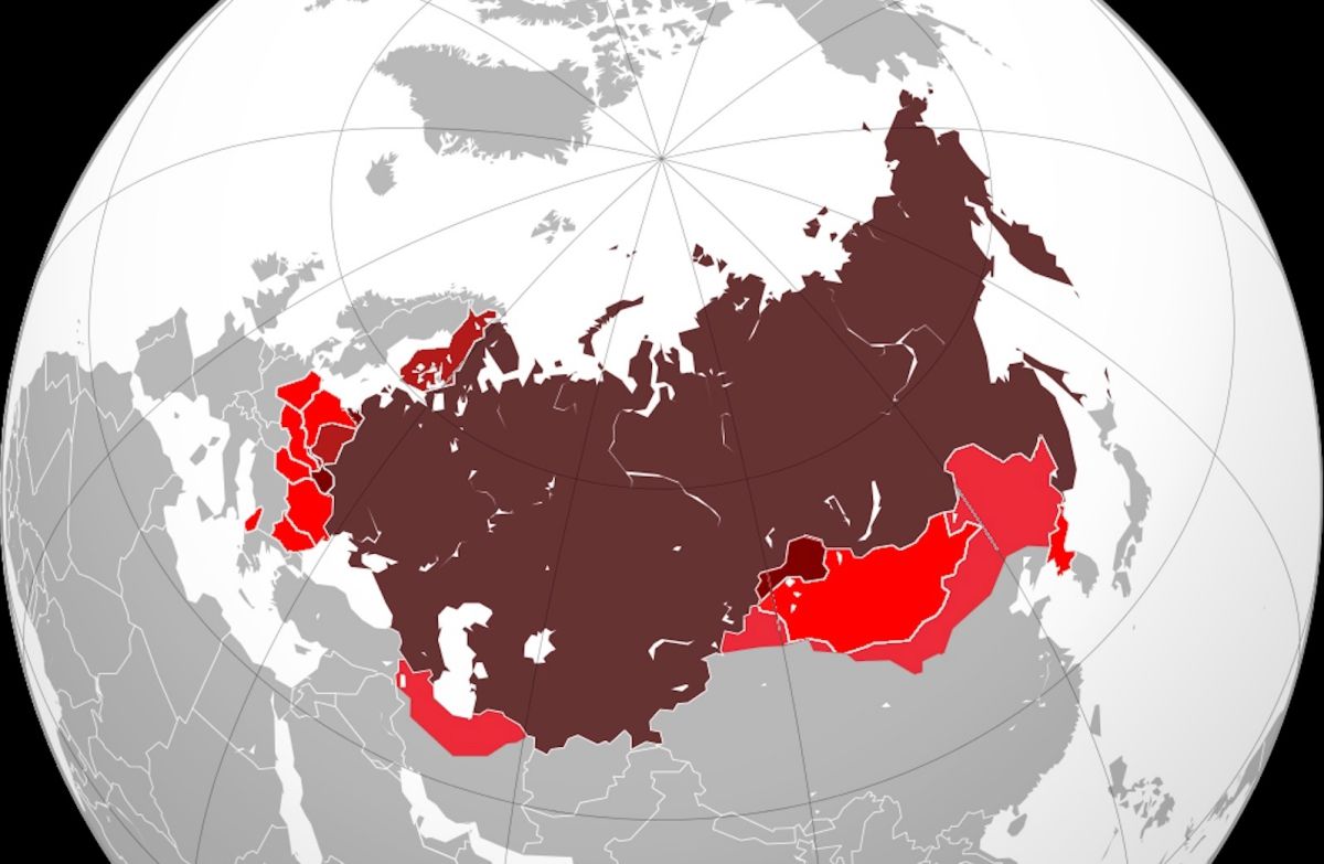 Российская Империя на пике могущества карта