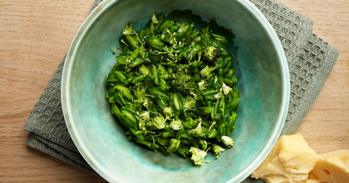 Kogebogstesten Pasta Bambini Med Ristede Broccoli Og Spinatpuré • Pov