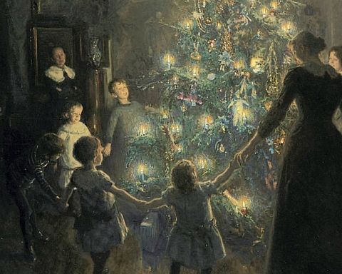 Glade jul – historien om et af højtidens mest elskede malerier