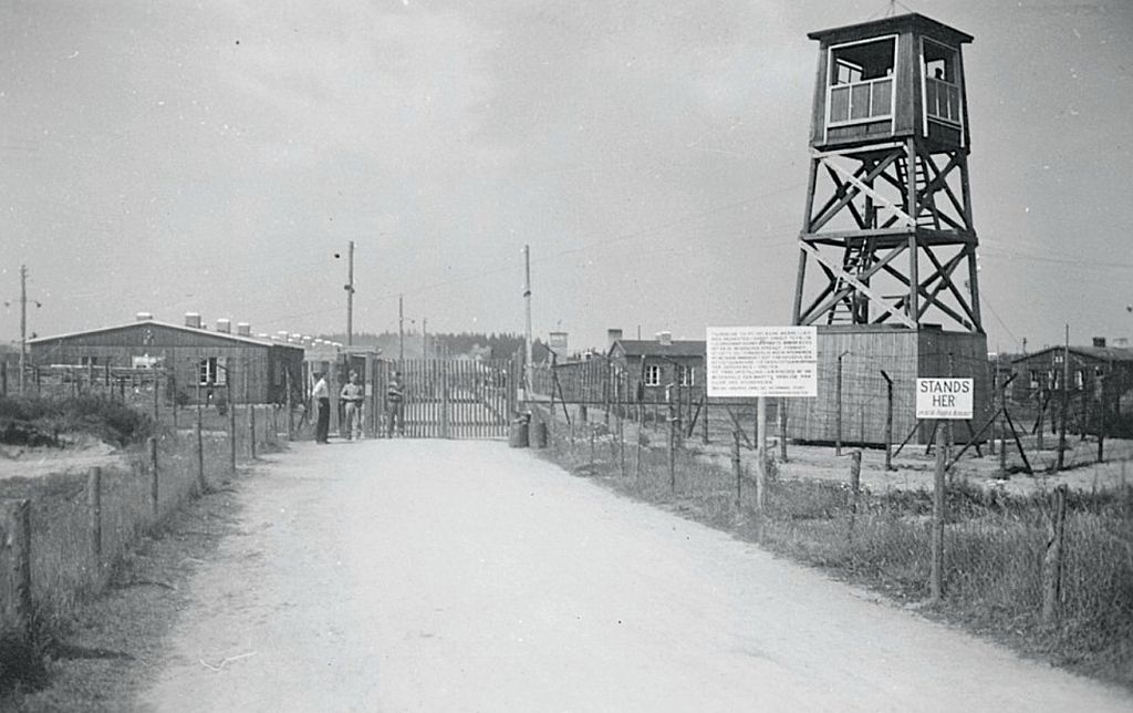 Frøslev-lejren, hvor forfatterens morfar var interneret