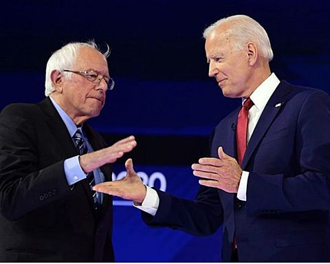 Biden og Sanders