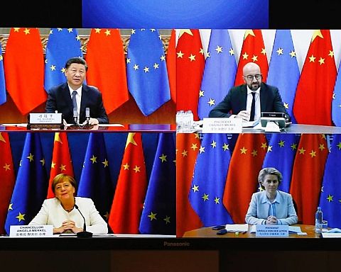 virtuelt topmøde EU-Kina