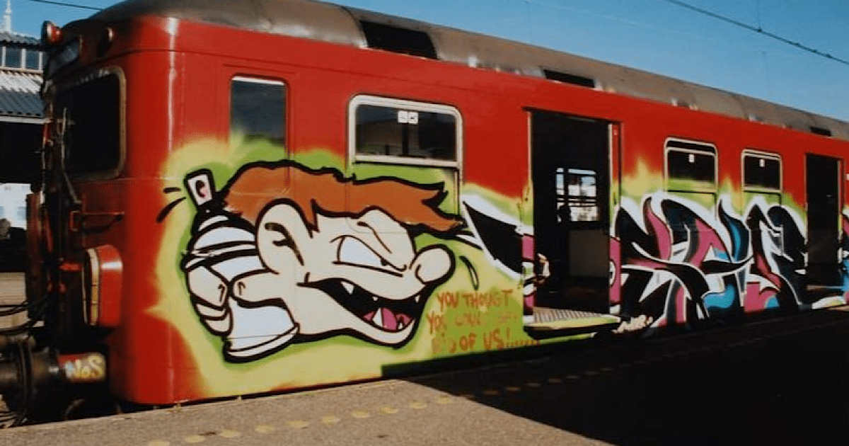 Graffiti på S-tog