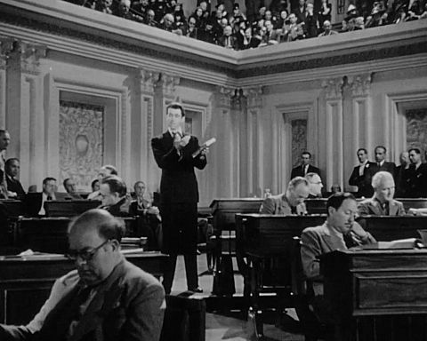 Jimmy Stewarts filibusterscene i "Mr. Smith kommer til Washington"