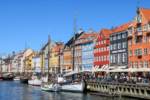 Danmark, Nyhavn, dansk, sommer
