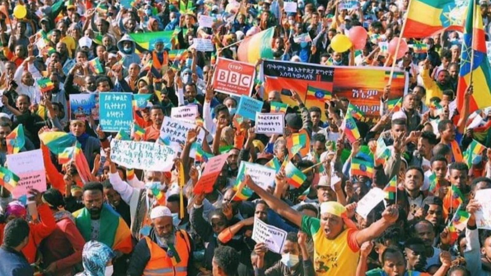 Etiopien demonsterer