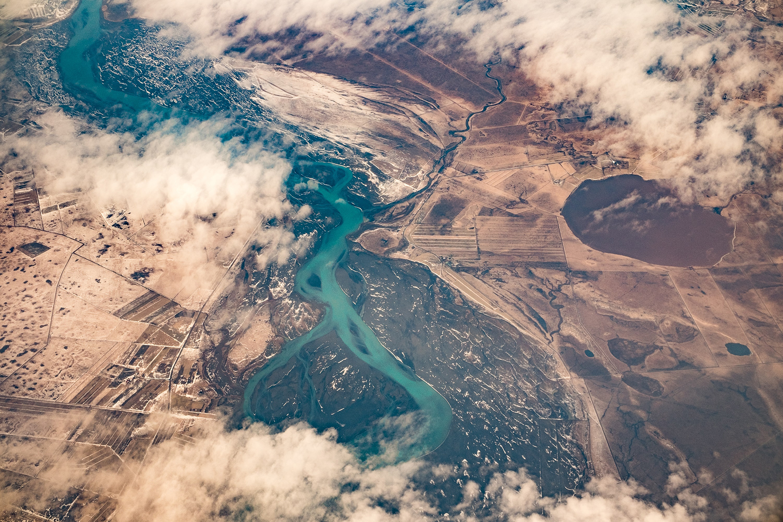Luftbillede af Island
