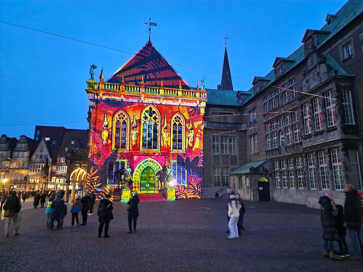 Bremen nytår lyskunst lichter der city