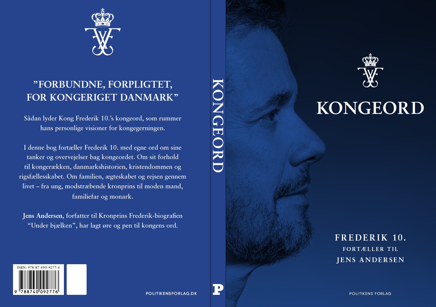 Kongeord Kong Frederik 10. fortæller til Jens Andersen.