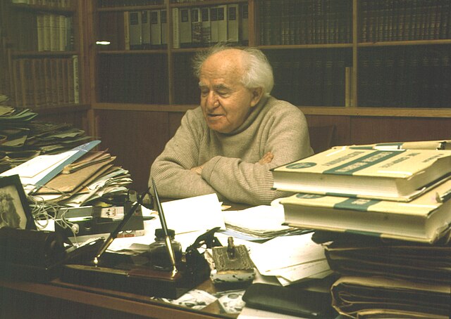Israels første ministerpræsident, David Ben Gurion