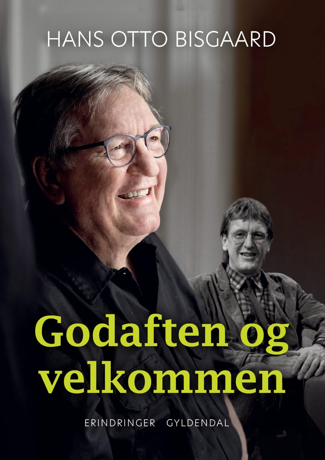 Her ses bogens forside med både et ældre og mere nutidigt foto af Hans Otto Bisgaard.