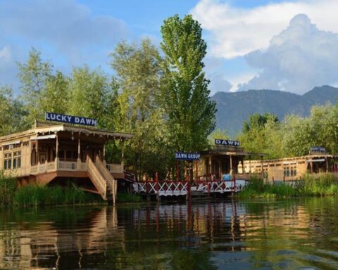 Fra helvede til paradis på en husbåd med lam i spinat i Kashmir