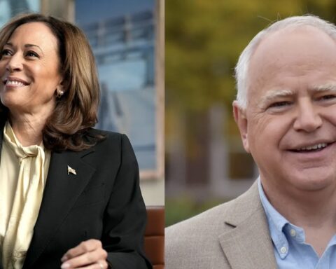 Tim Walz og Kamala Harris