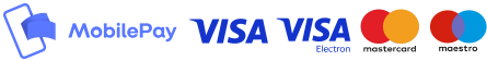 Batalingsformer, MobilePay, Visa, Visa Electron, Mastercard og Maestro