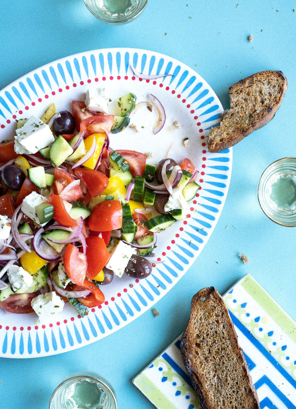 En lækker græsk salat fra Camillos Køkken