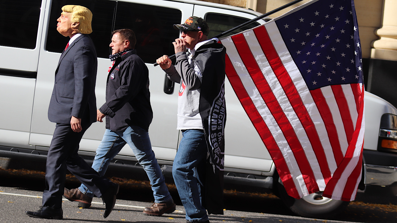 Trumps USA og amerikanerne der støtter ham, fylder meget