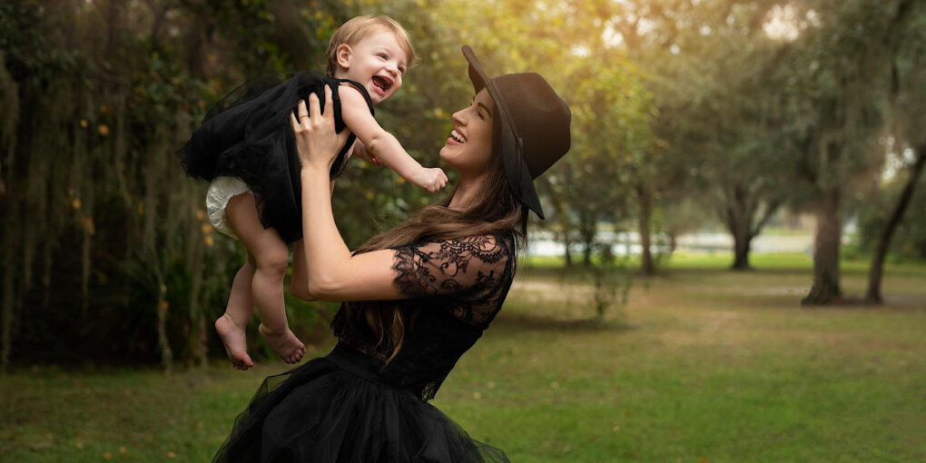 Influencermor med baby