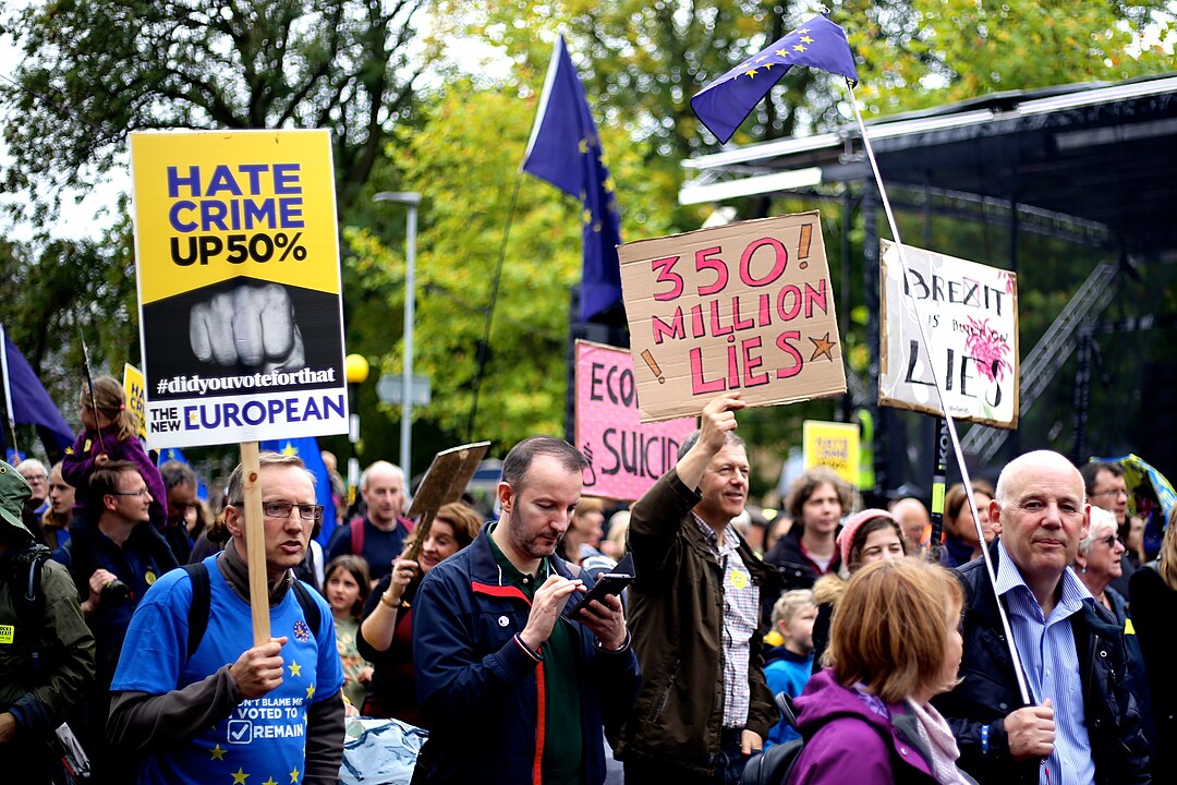Brexitdemonstranter mente ikke, de delte ikke Europas værdier.