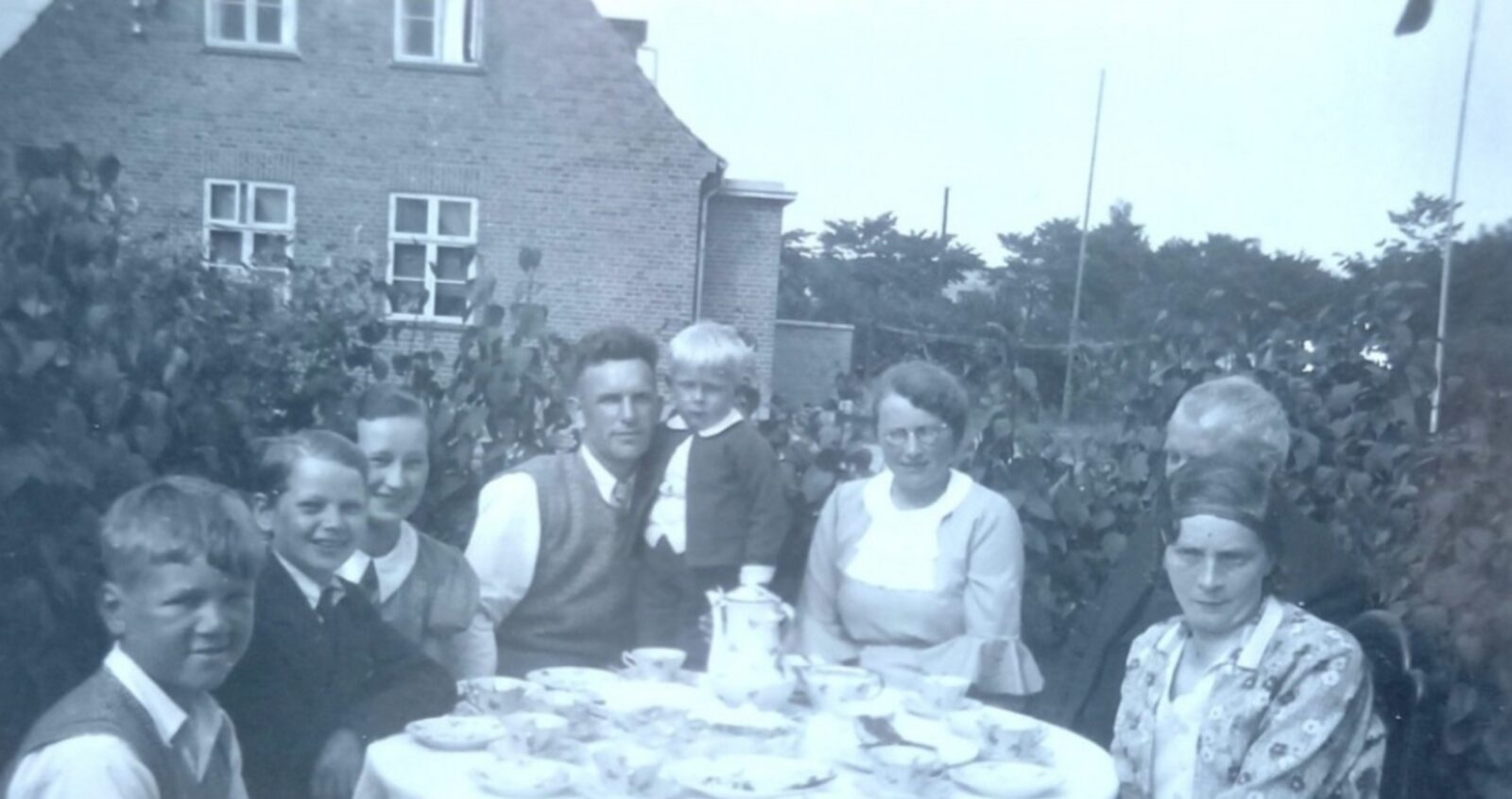 Kaffebord for den dansk-svenske familie