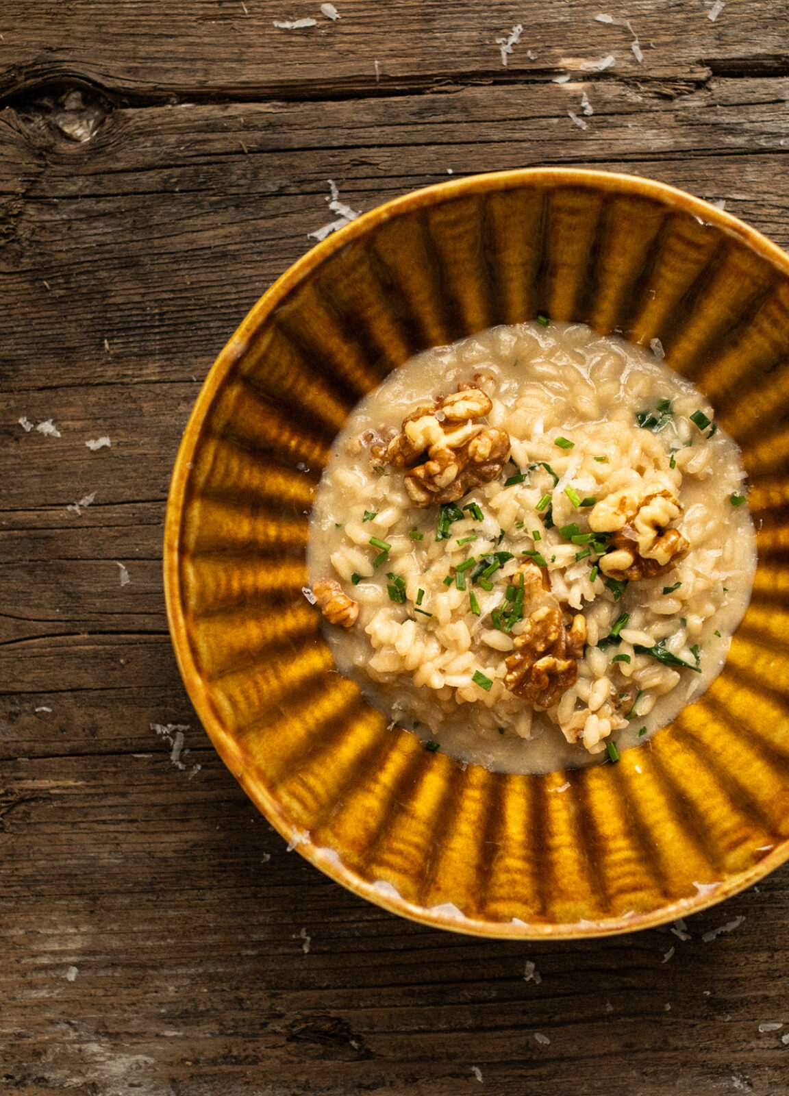 Risotto med gorgonzola og pecorino