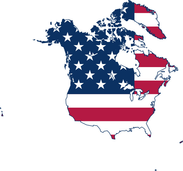 USA-kort hvis stormagten bullier sig som anden slyngelstat til at overtage Canada og Grønland
