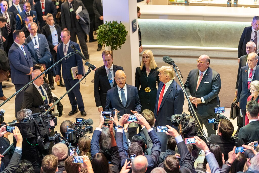 Trump i Davos i 2020.