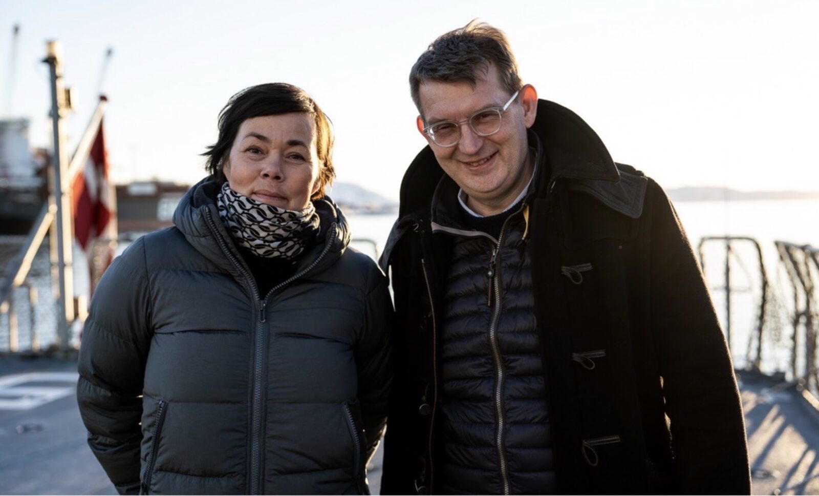 Vivian Motzfeldt og Troels Lund Poulsen. Grønland - USA møde