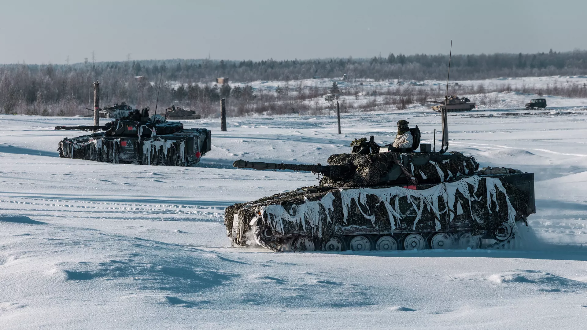 NATO kampvogne Estland øvelse