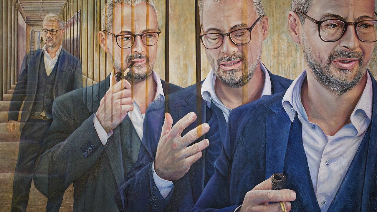 Title #0F, (Rane Willerslev), Akryl og olie på lærred 200x140cm, 2018, Anders Dyhr. 29 December 2018