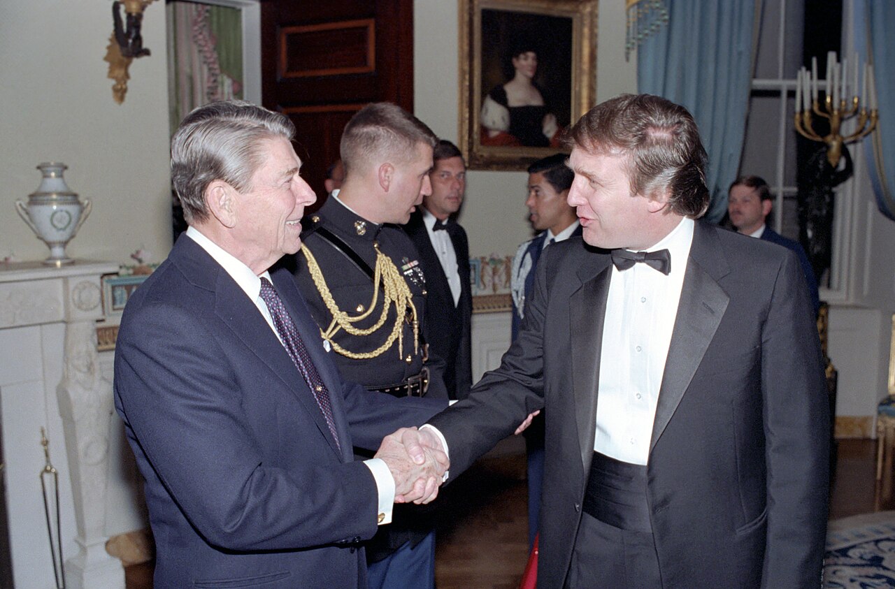 Trump og Ronald Reagan