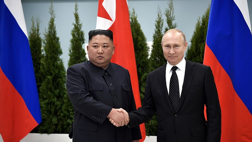 Den nordkoreanske leder, Kim Jong Un fra et besøg i Rusland i 2019. Foto: Alexei Nikolsky, The Presidential Press and Information Office