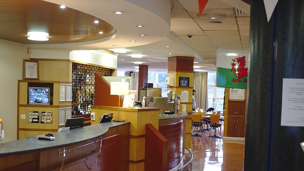 Hotelreception, Butetown, Wales, England. 9. marts 2018. Foto: Bob Harvey, via WikiMedia Commons