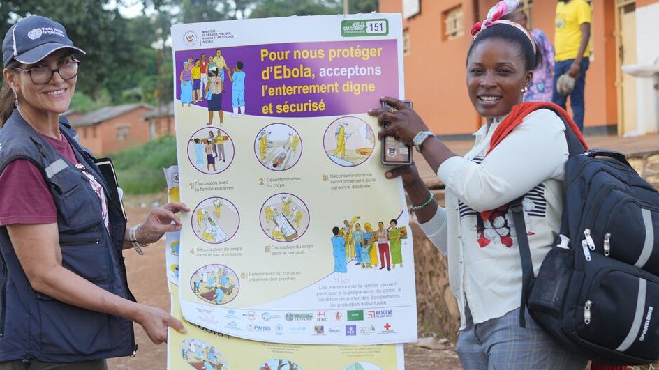 WHO/Joël Lumbala WHO has conducted field visits to Nyankunde, Ituri to intensify the response to the Ebola outbreak in DR Congo.