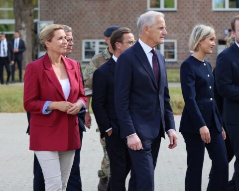 Foto af regeringsledere fra nordisk sommermøde